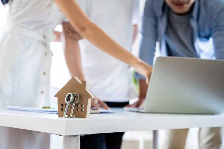 Vista panorámica de urbanización moderna en construcción